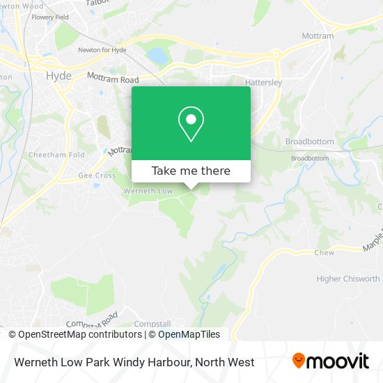 Werneth Low Park Windy Harbour map