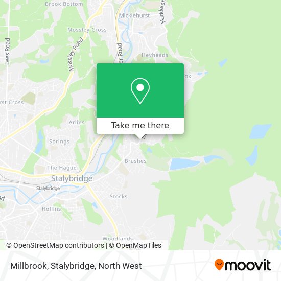 Millbrook, Stalybridge map