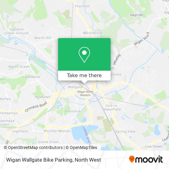 Wigan Wallgate Bike Parking map