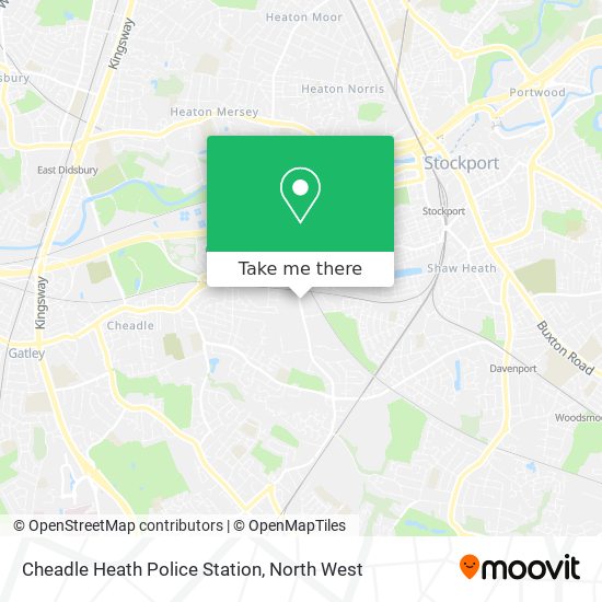 Cheadle Heath Police Station map