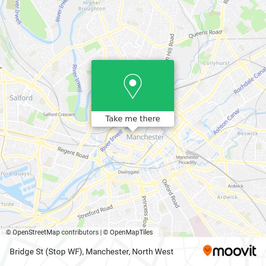 Bridge St (Stop WF), Manchester map