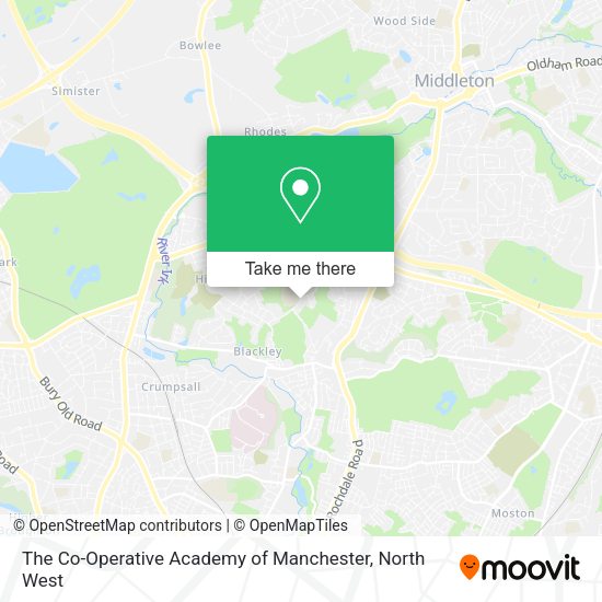 The Co-Operative Academy of Manchester map
