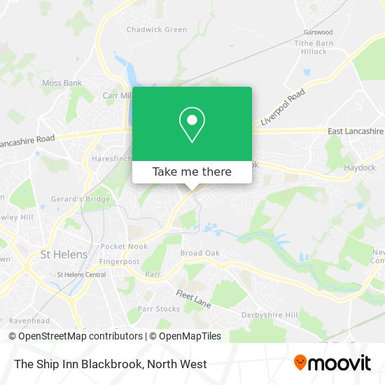The Ship Inn Blackbrook map