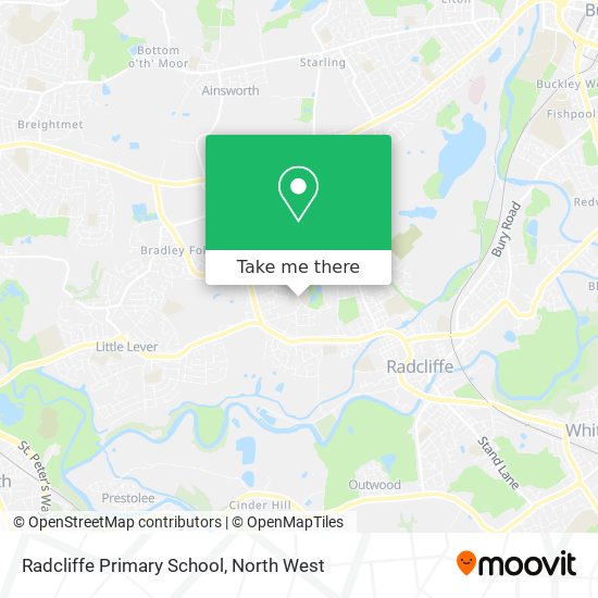Radcliffe Primary School map