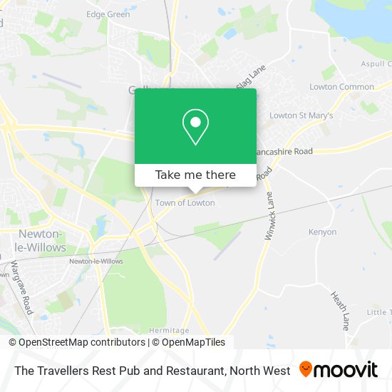 The Travellers Rest Pub and Restaurant map