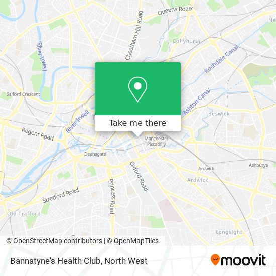 Bannatyne's Health Club map