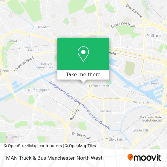MAN Truck & Bus Manchester map