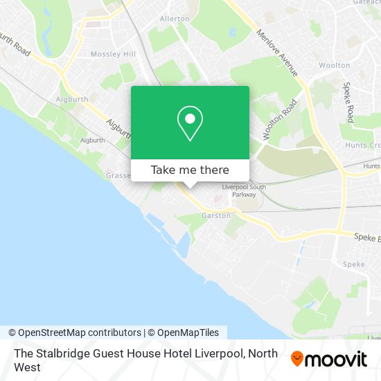 The Stalbridge Guest House Hotel Liverpool map