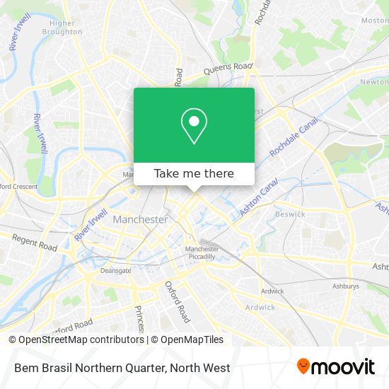 Bem Brasil Northern Quarter map