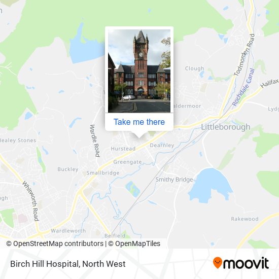 Birch Hill Hospital map