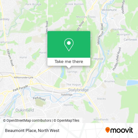 Beaumont Place map