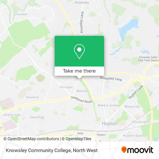 Knowsley Community College map