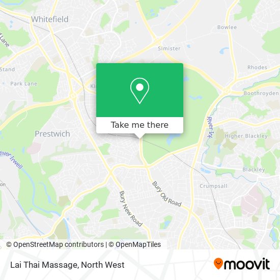 Lai Thai Massage map