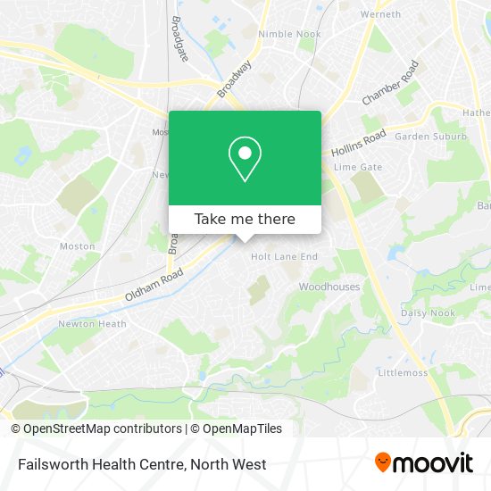 Failsworth Health Centre map