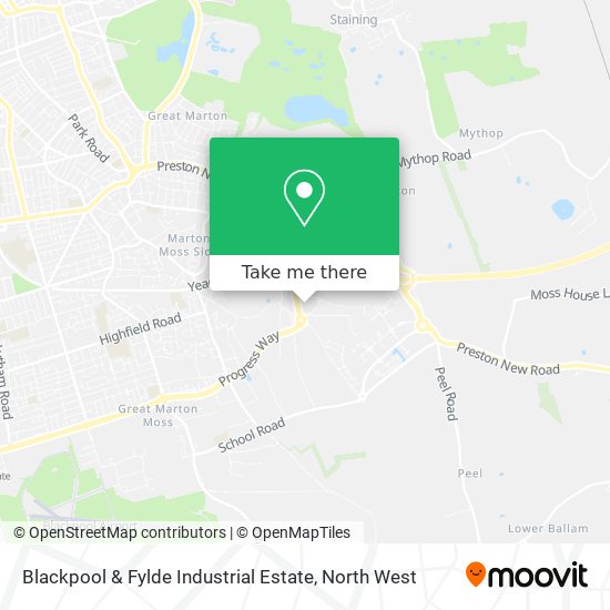 Blackpool & Fylde Industrial Estate map