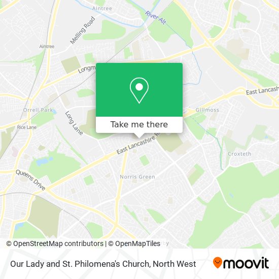 Our Lady and St. Philomena's Church map