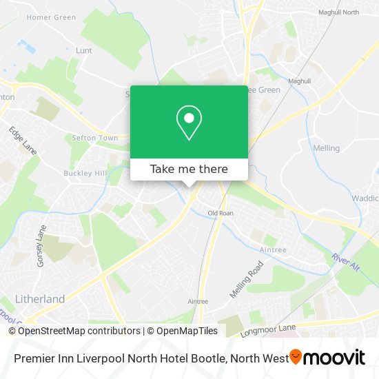 Premier Inn Liverpool North Hotel Bootle map