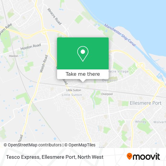 Tesco Express, Ellesmere Port map