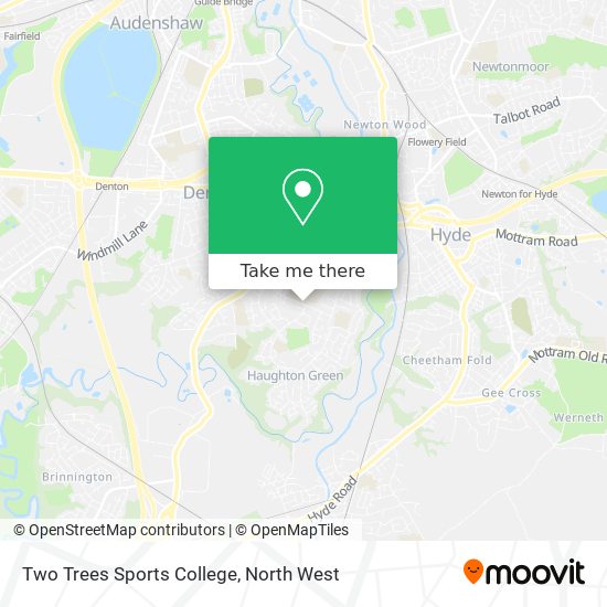 Two Trees Sports College map
