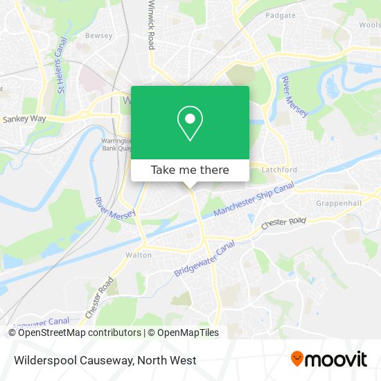 Wilderspool Causeway map