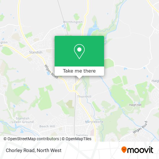 Chorley Road map