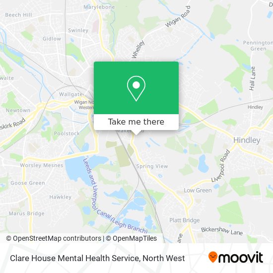 Clare House Mental Health Service map