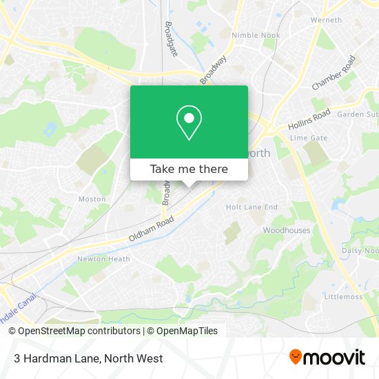 3 Hardman Lane map