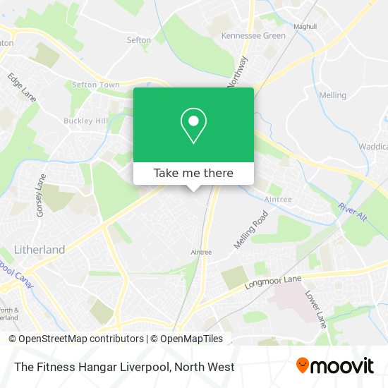 The Fitness Hangar Liverpool map
