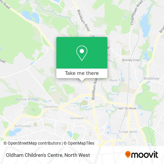 Oldham Children's Centre map