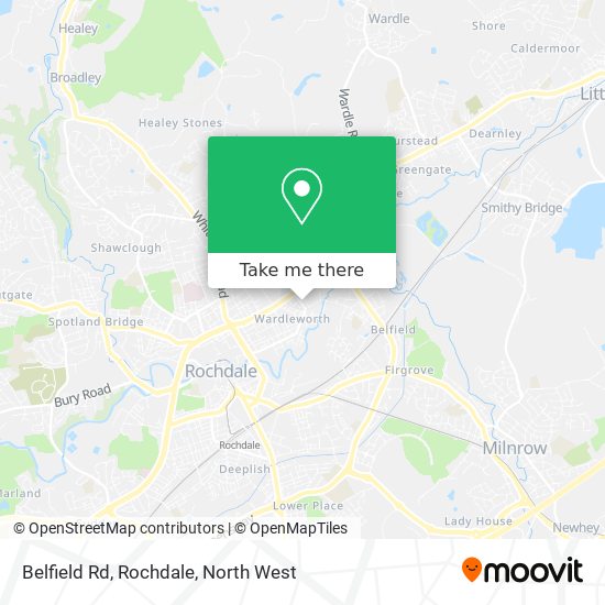 Belfield Rd, Rochdale map