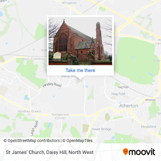 St James' Church, Daisy Hill map