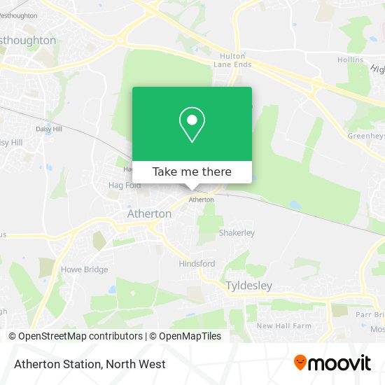 Atherton Station map