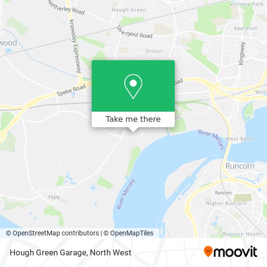 Hough Green Garage map