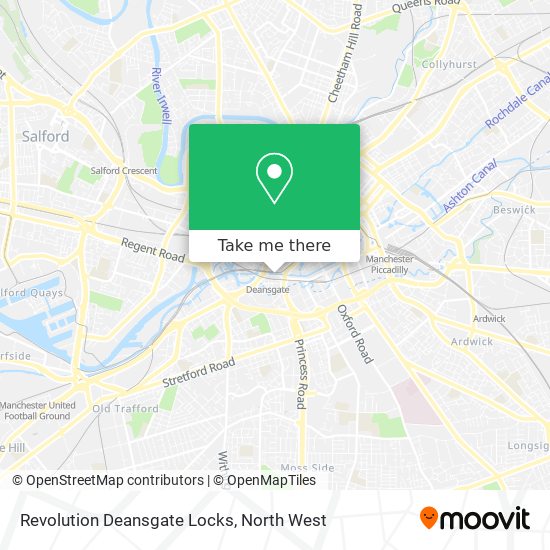 Revolution Deansgate Locks map