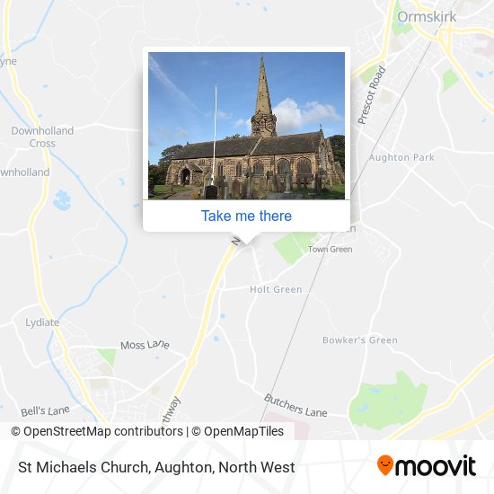 St Michaels Church, Aughton map