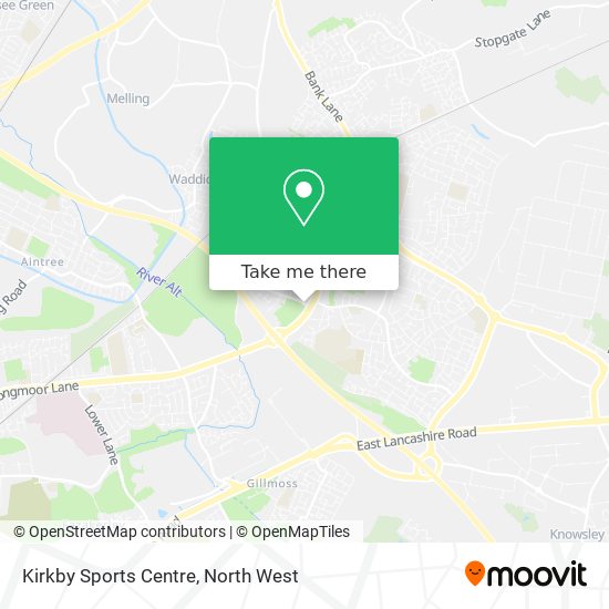 Kirkby Sports Centre map