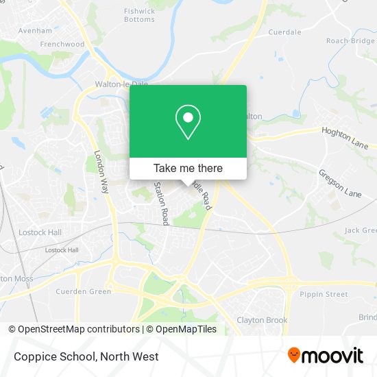 Coppice School map