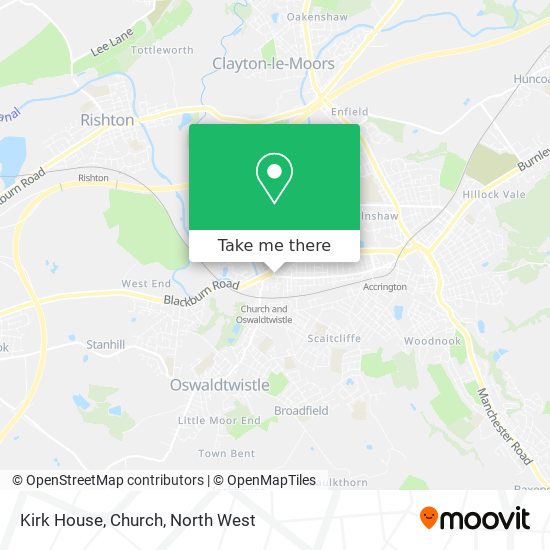 Kirk House, Church map