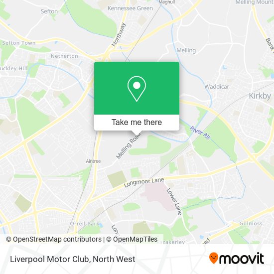 Liverpool Motor Club map