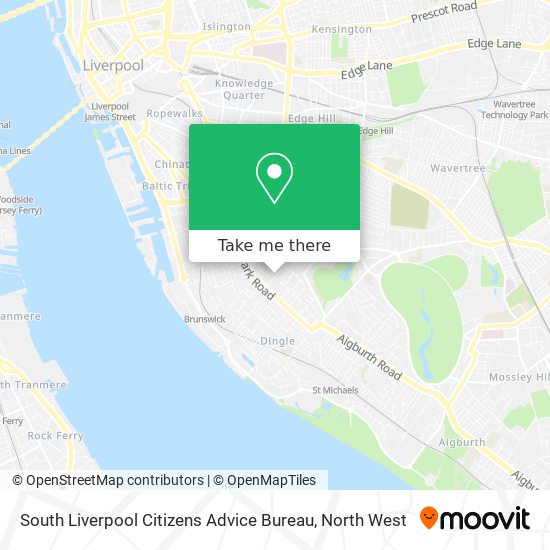 South Liverpool Citizens Advice Bureau map