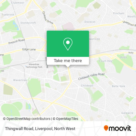 Thingwall Road, Liverpool map