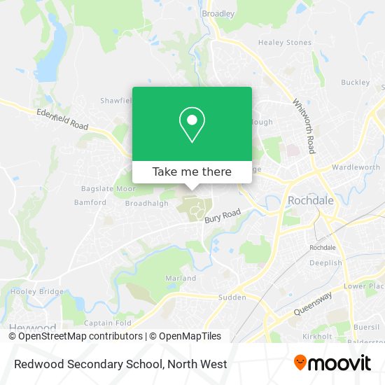Redwood Secondary School map