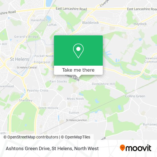 Ashtons Green Drive, St Helens map