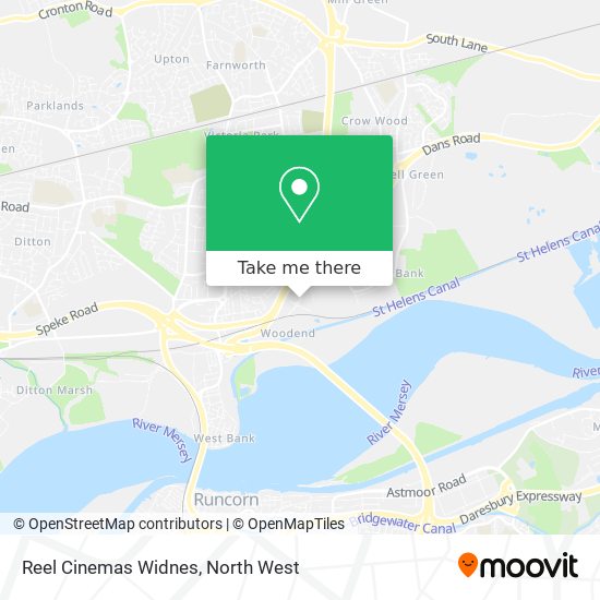 Reel Cinemas Widnes map