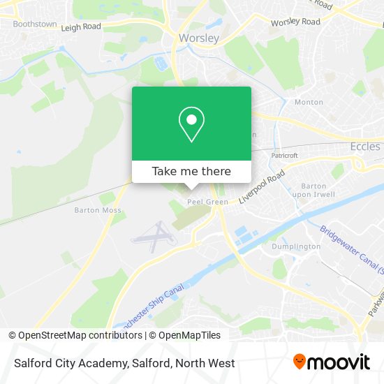 Salford City Academy, Salford map