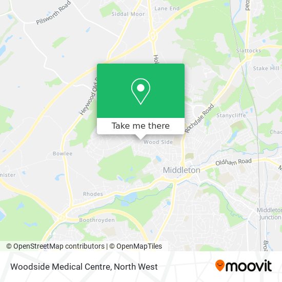 Woodside Medical Centre map