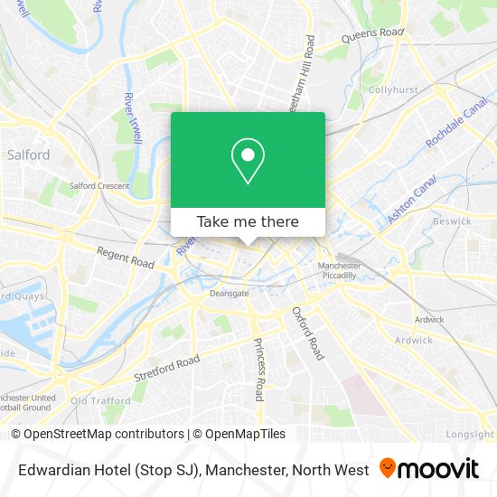 Edwardian Hotel (Stop SJ), Manchester map