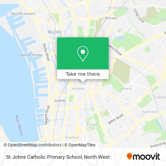 St Johns Catholic Primary School map