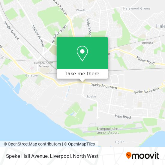 Speke Hall Avenue, Liverpool map