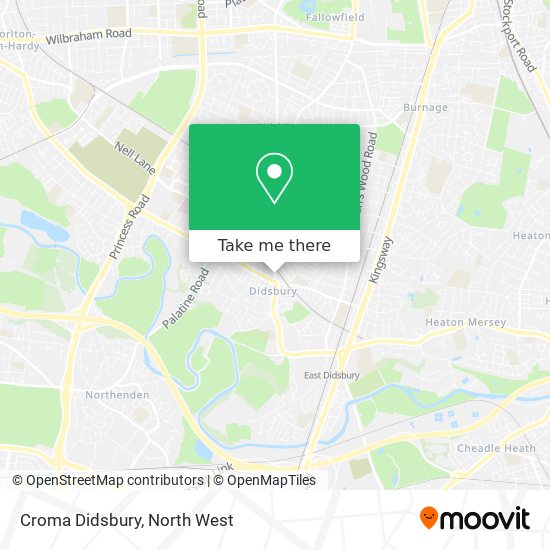 Croma Didsbury map